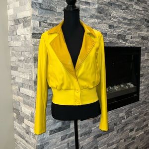 Faux leather jacket women’s
